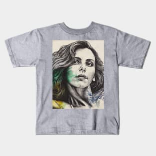 The Rip | delicate woman face portrait Kids T-Shirt